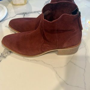 Real suede booties